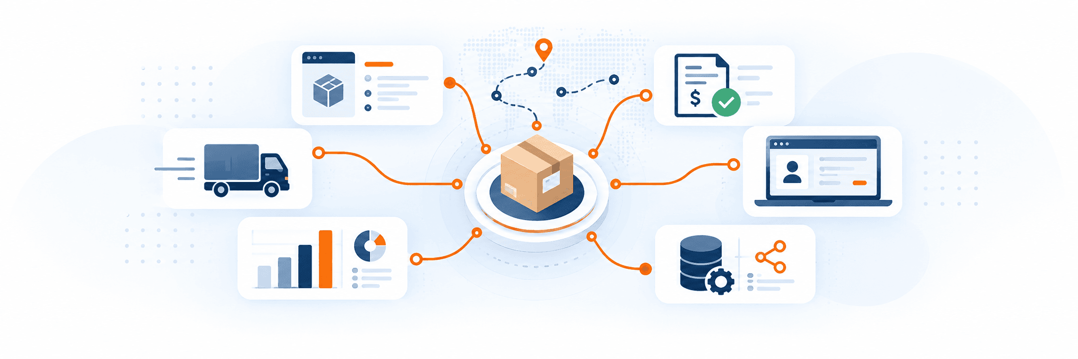 Logistics & Supply Chain what we build illustration