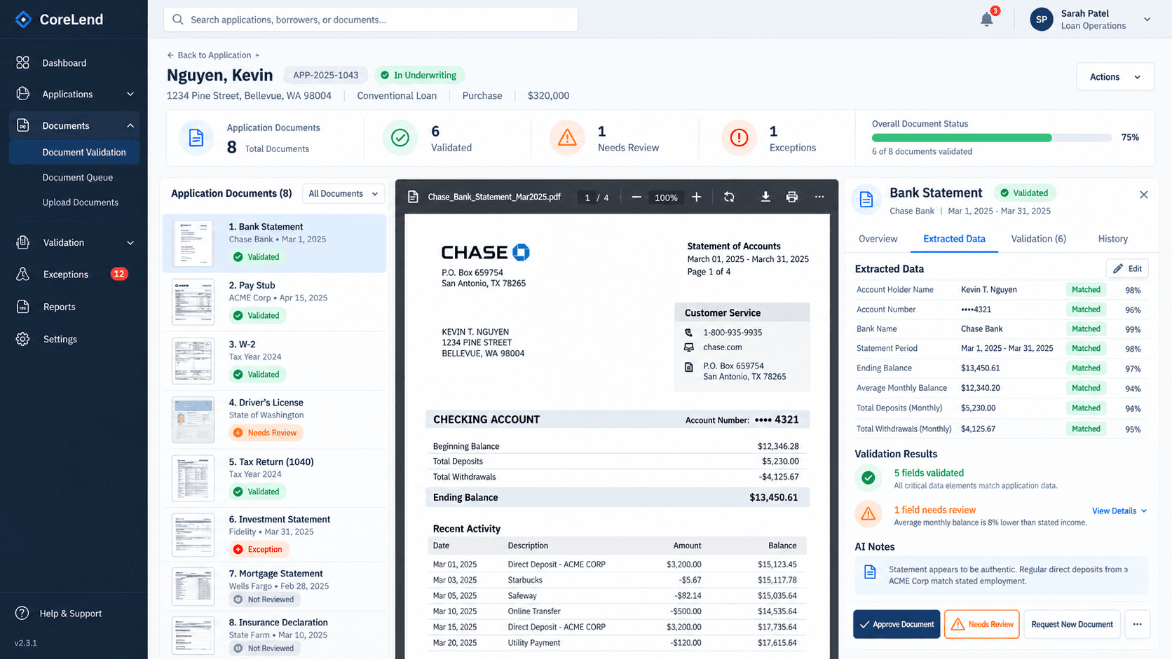 AI Document Validation for Loan Processing — what we built